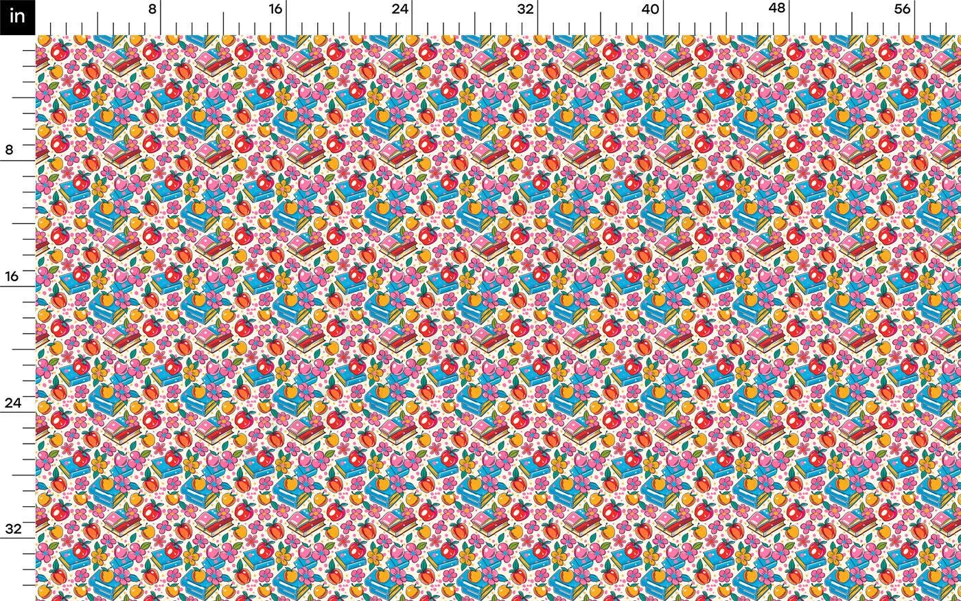 a ruler with a colorful pattern on it