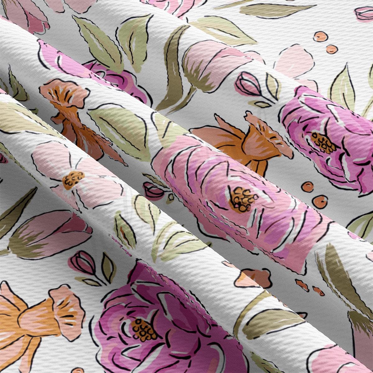 a close up of a flowery pattern on a white background