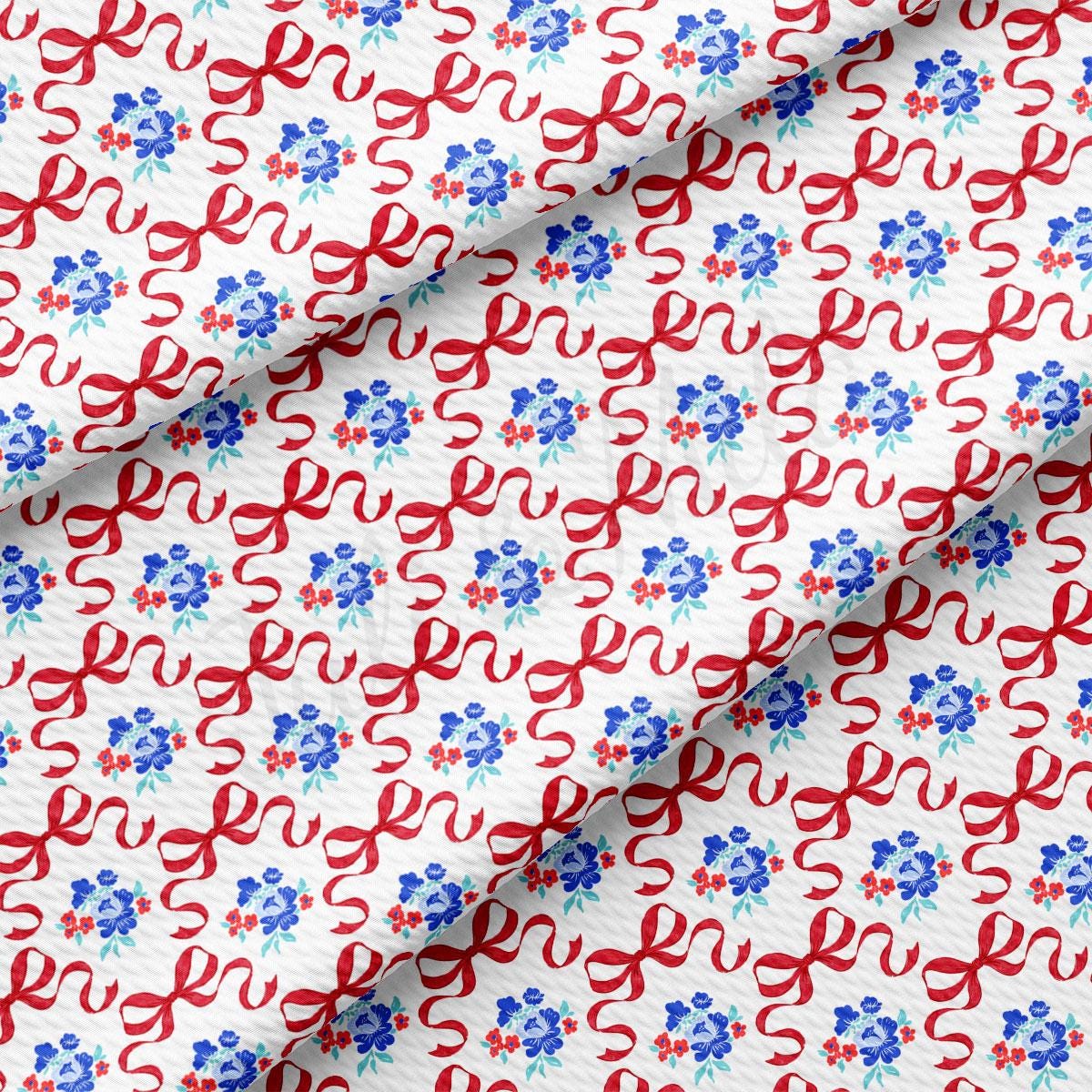 a red, white, and blue pattern on a white background