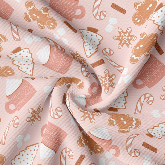 a close up of a pink and brown pattern on a fabric