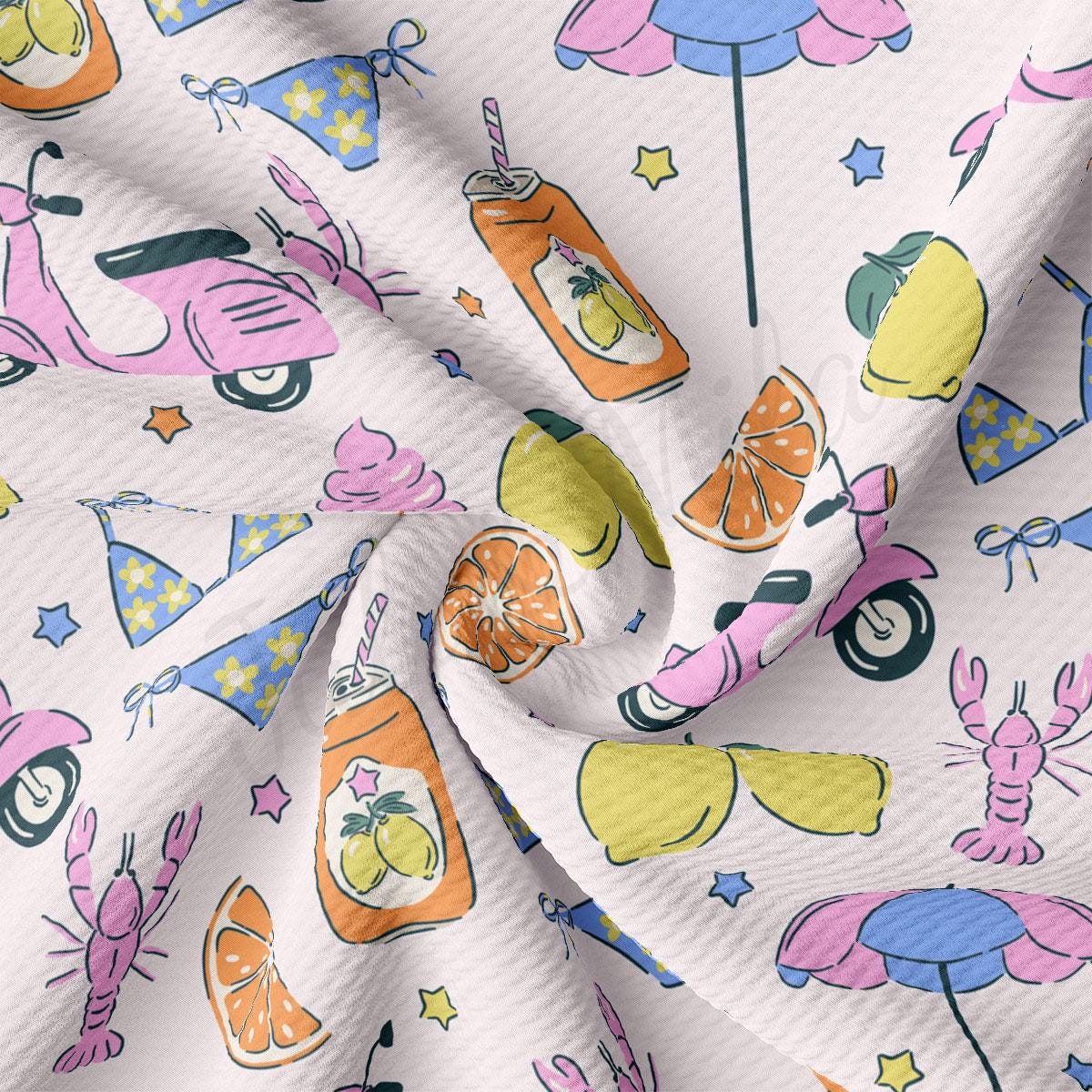 a white background with a pattern of various items