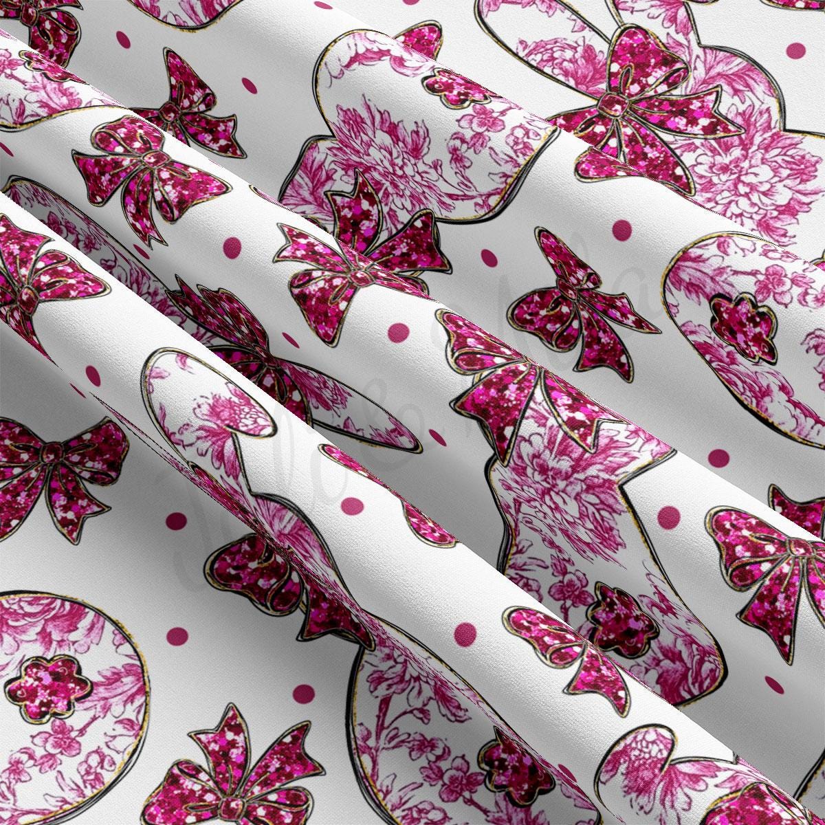 a close up of a pink and white wallpaper