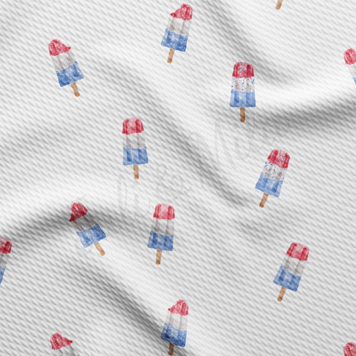 a pattern of ice cream on a white background