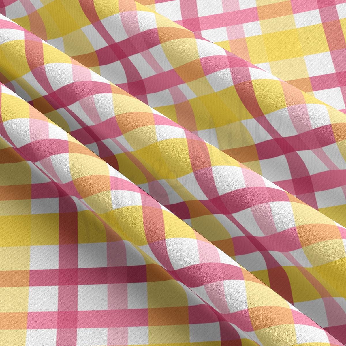 a close up of a checkered fabric
