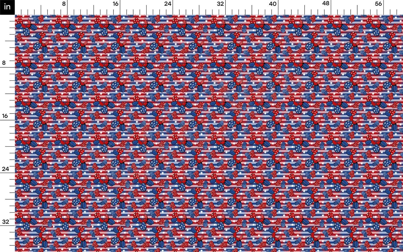 a red, white and blue pattern on a white background