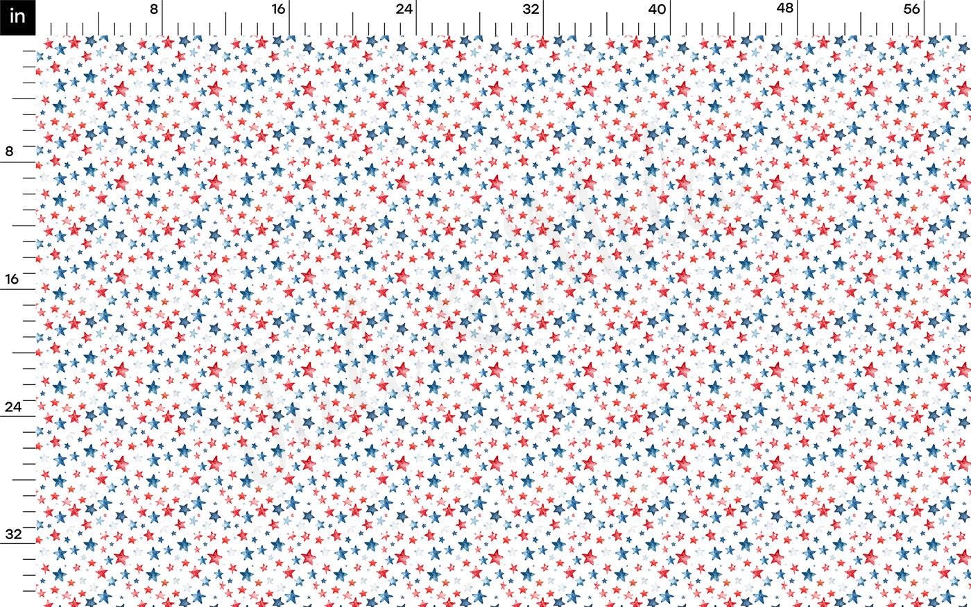 a plot of stars that are red, white and blue