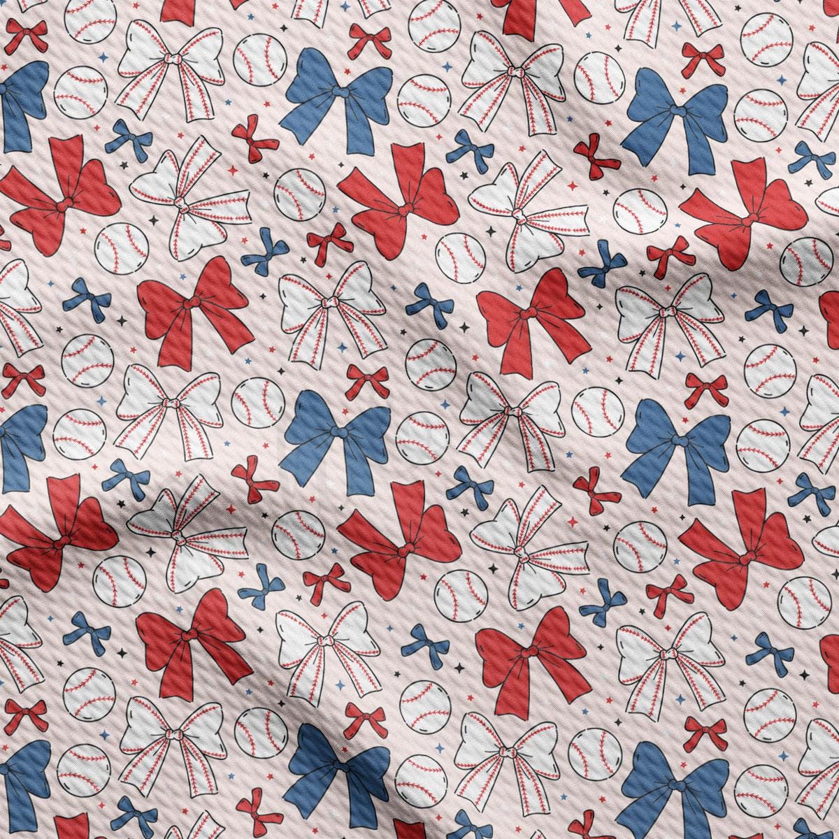 a red, white, and blue pattern on a white background
