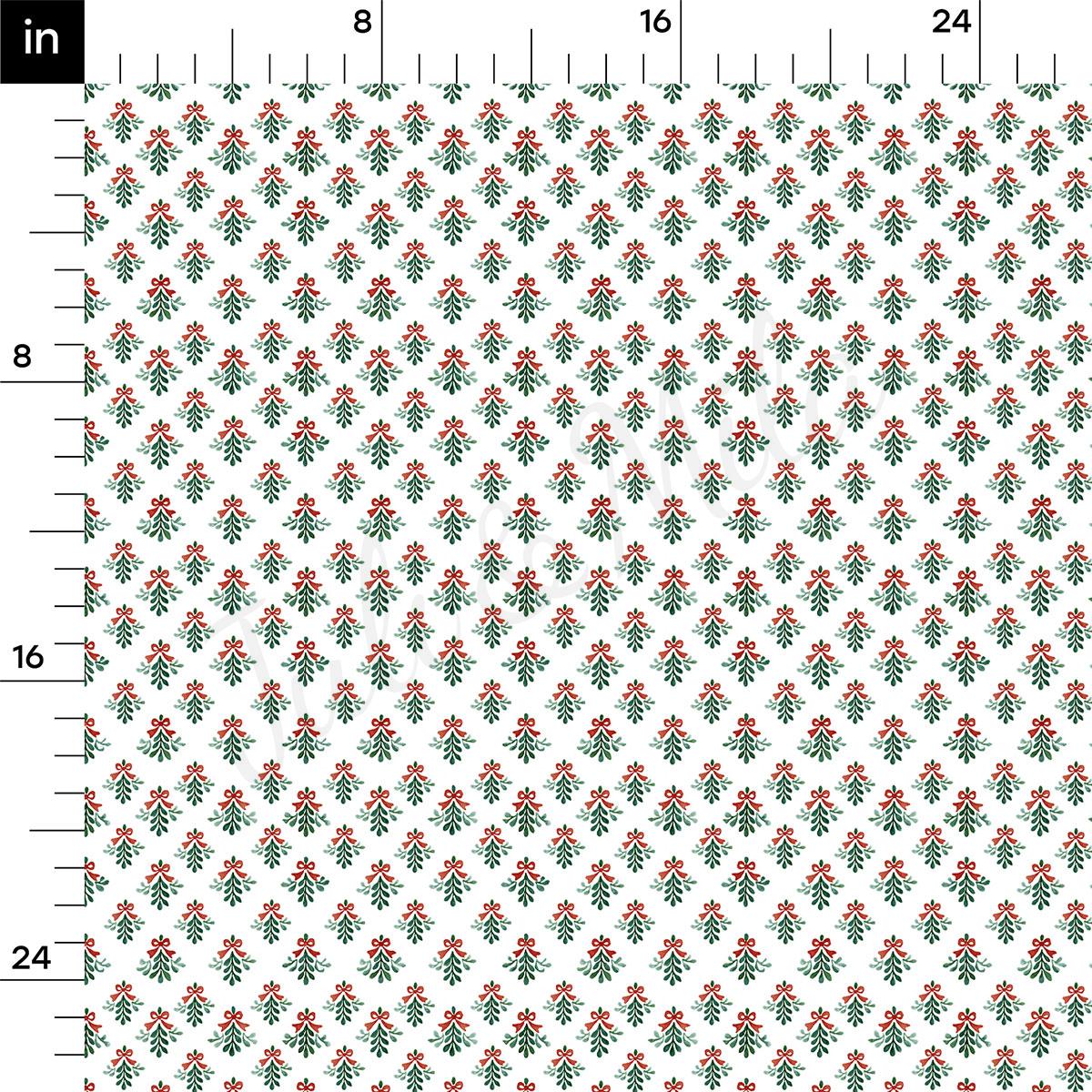 a repeating pattern of red and green Christmas-themed trees or plants, creating a festive and holiday-inspired design.