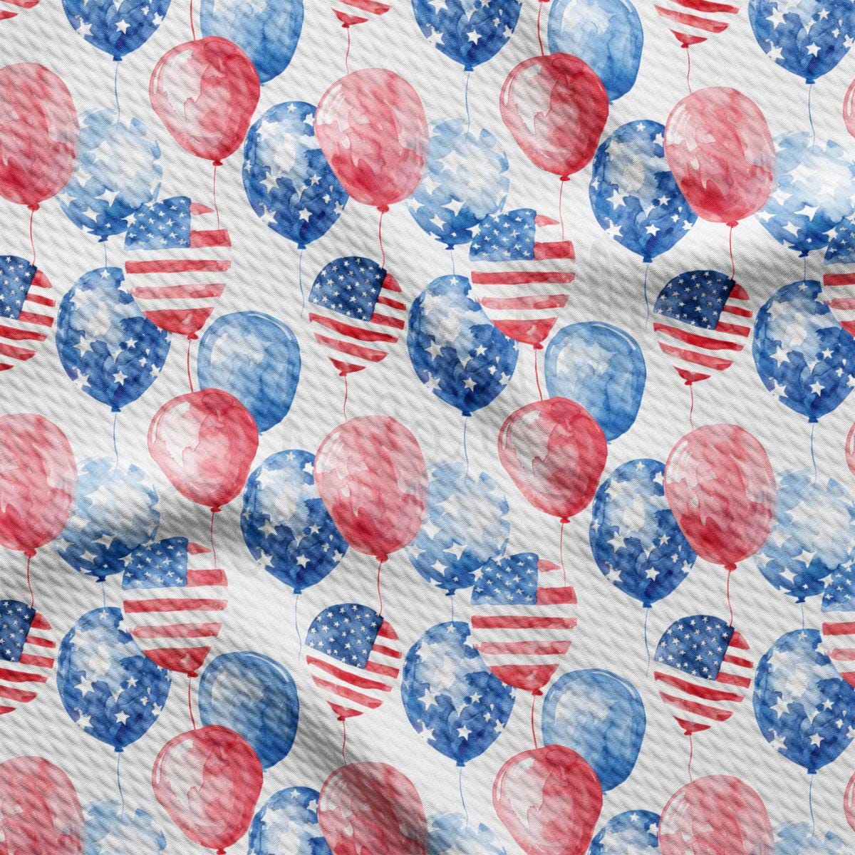 a patriotic background with balloons and stars