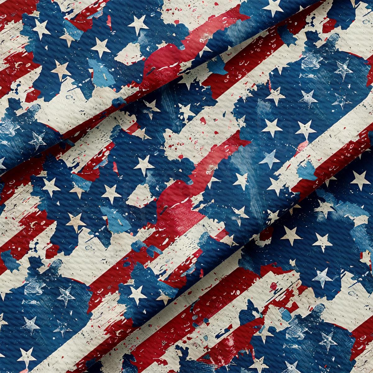 a red, white, and blue american flag pattern