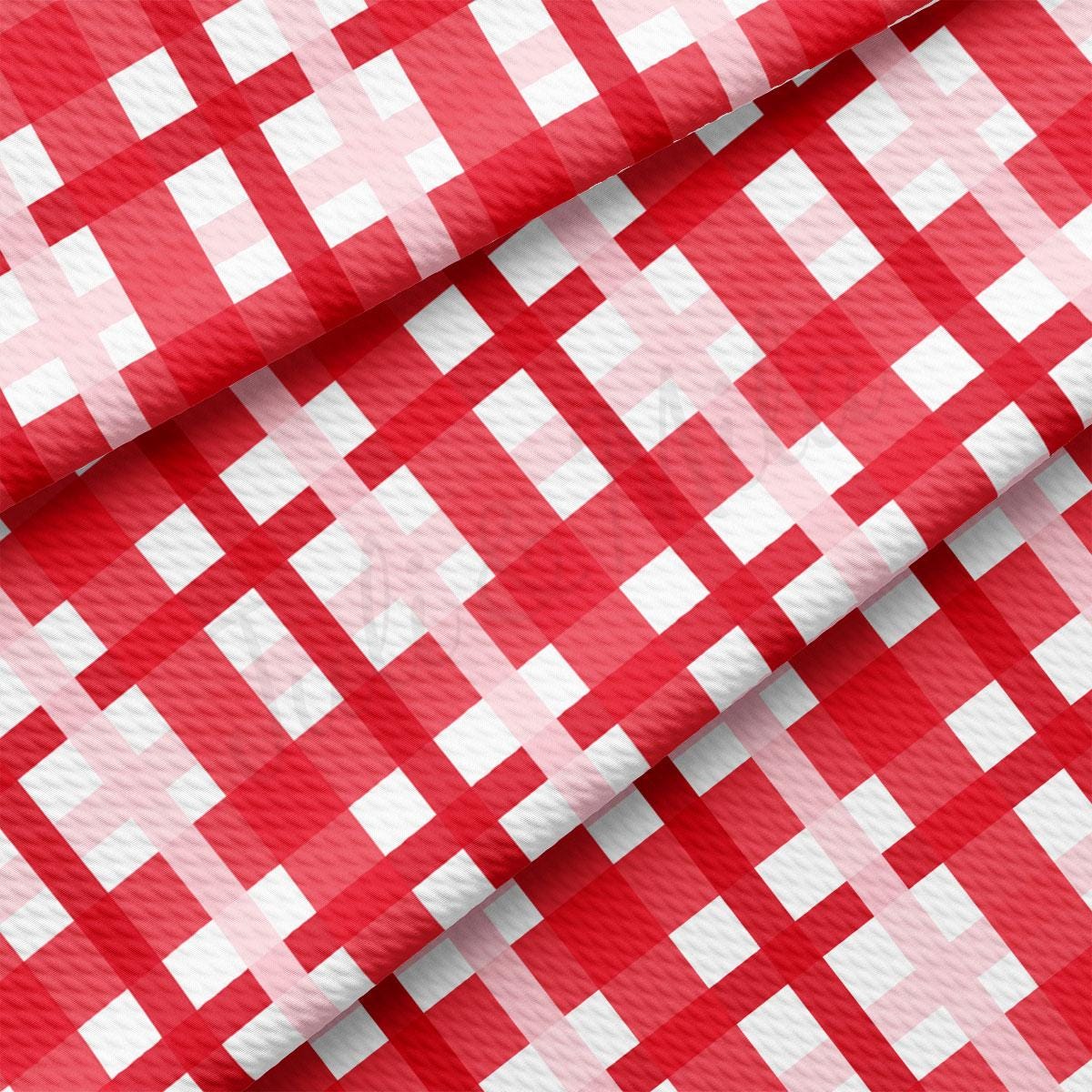 a red and white checkered table cloth