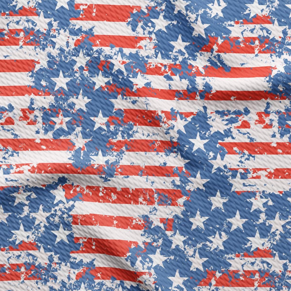 an american flag pattern is shown in red, white, and blue
