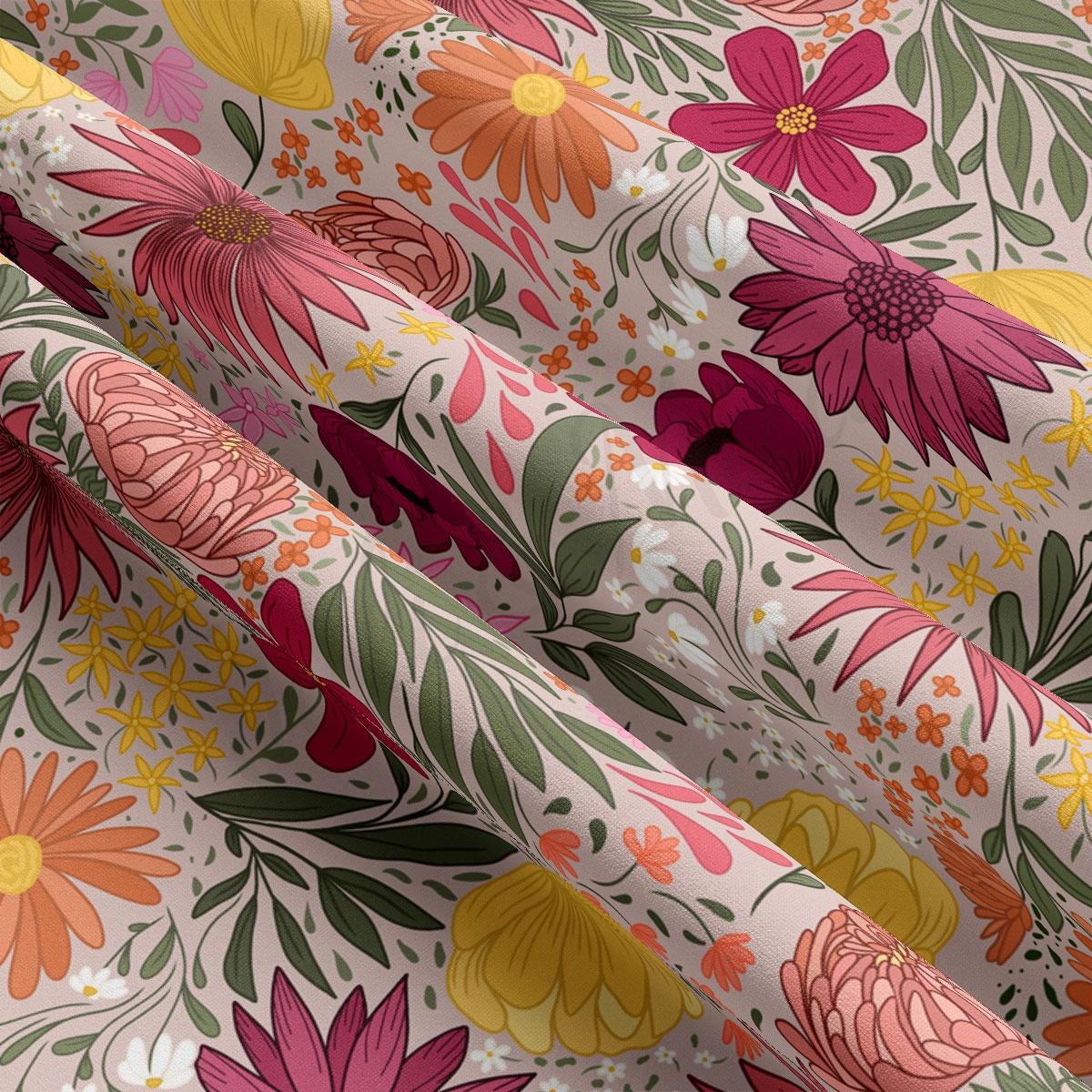 a close up of a flowered fabric