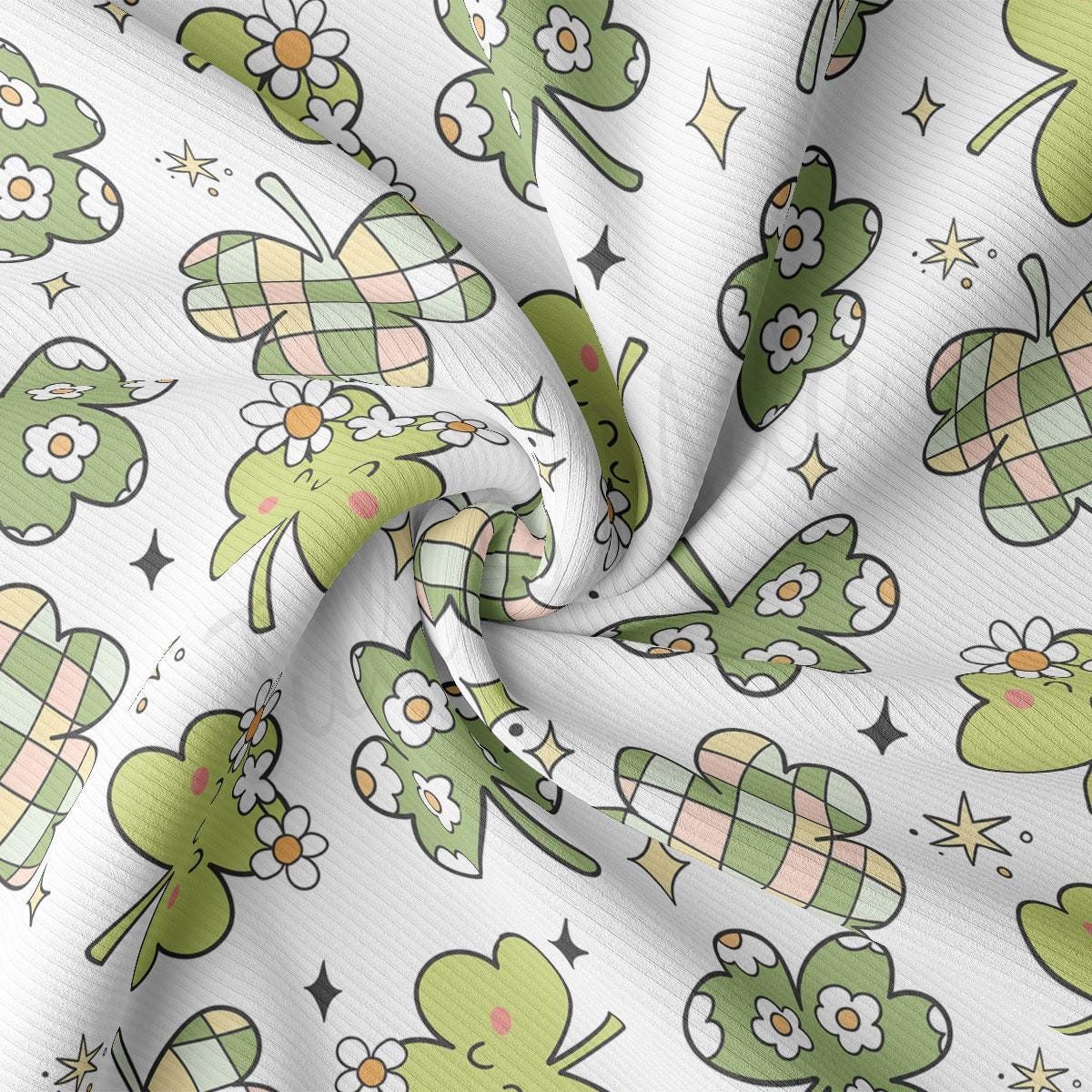 a close up of a green and white pattern