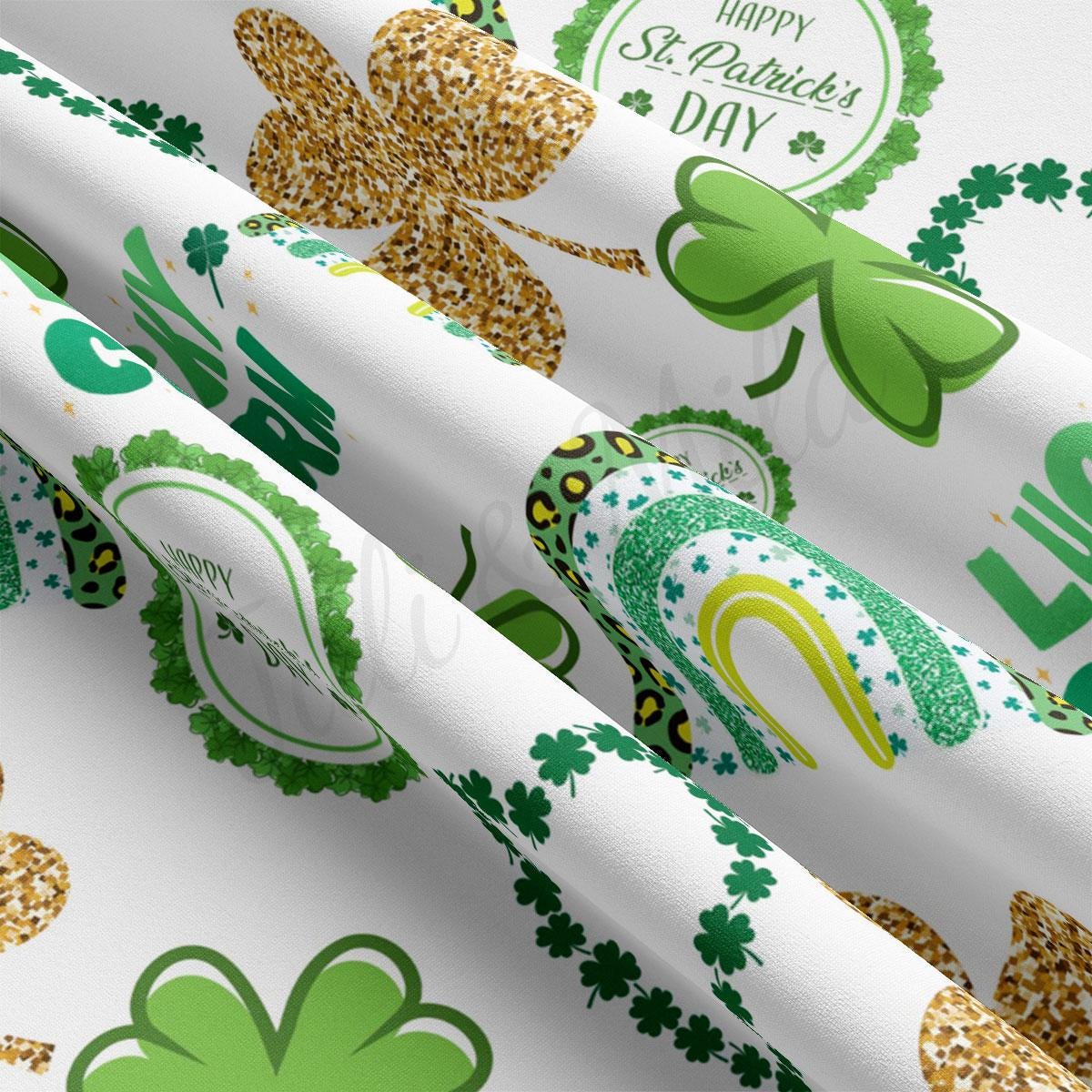 a close up of a st patrick's day wrapping paper