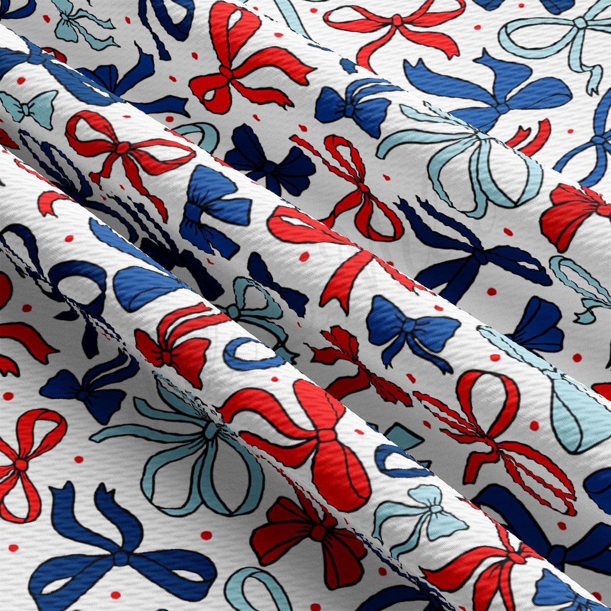 a close up of a red, white, and blue pattern