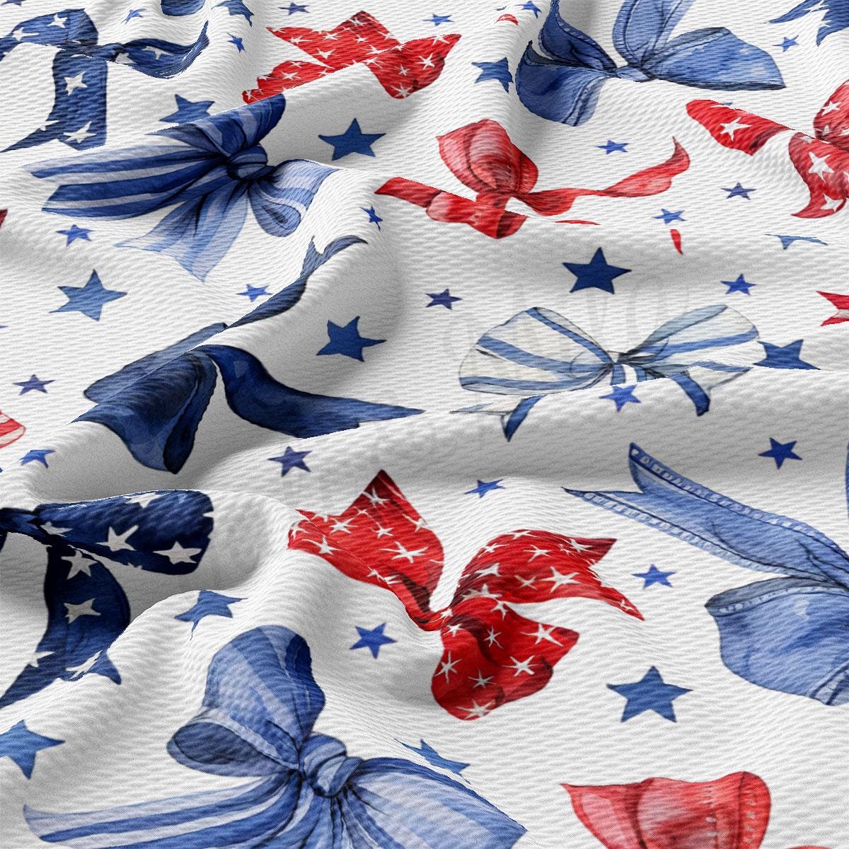 a red, white, and blue pattern on a white background