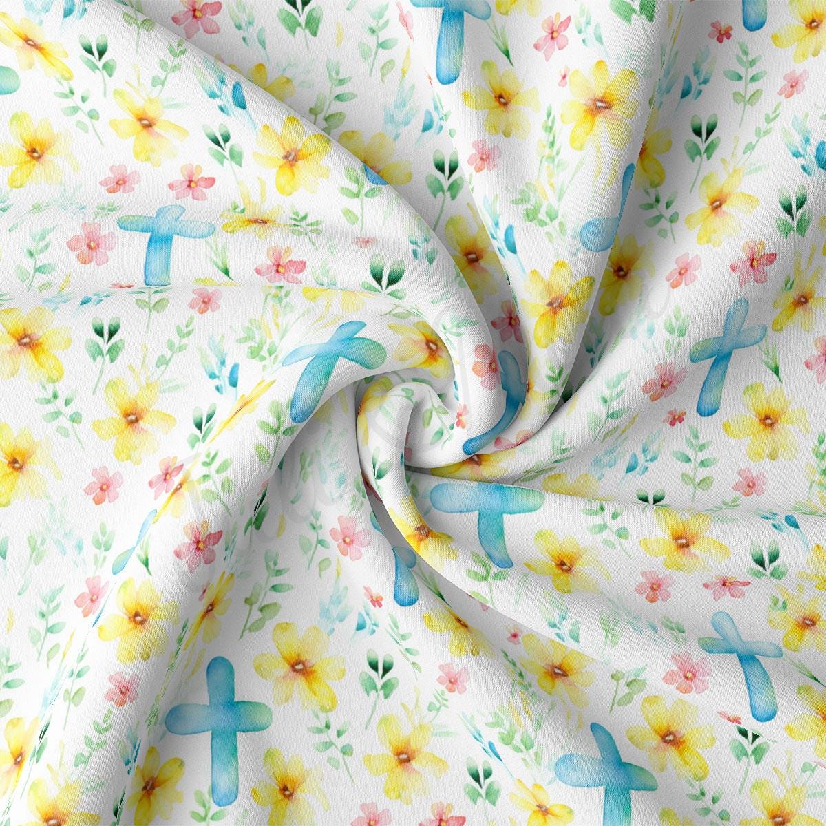 a close up of a fabric with flowers on it