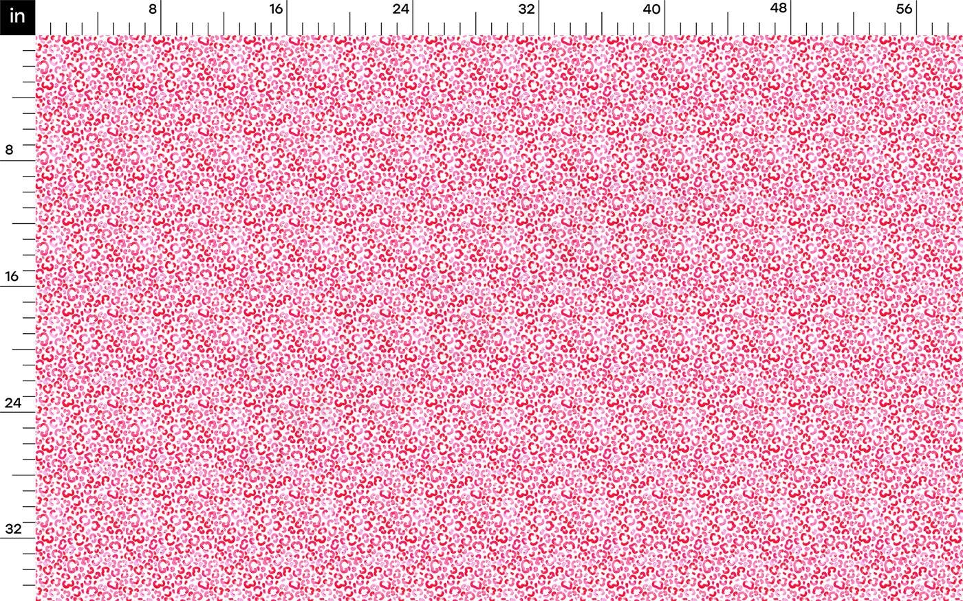a red and white background with a line of dots