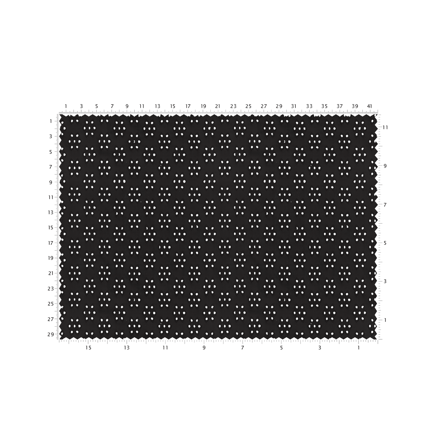 Eyelet Fabric - Black