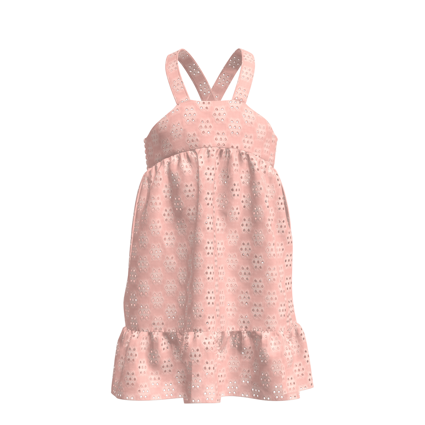Eyelet Fabric - French Pink