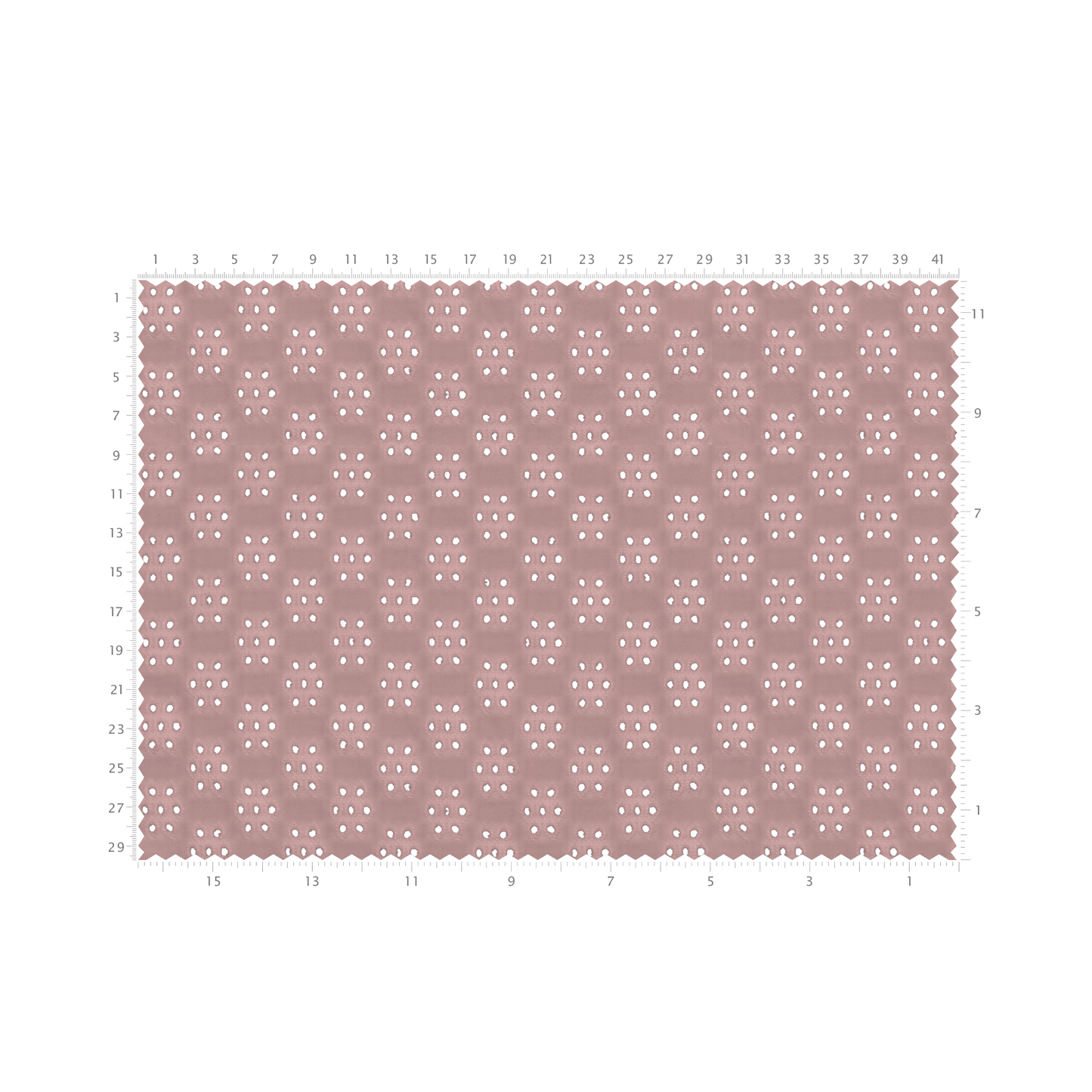 Eyelet Fabric - Mauve