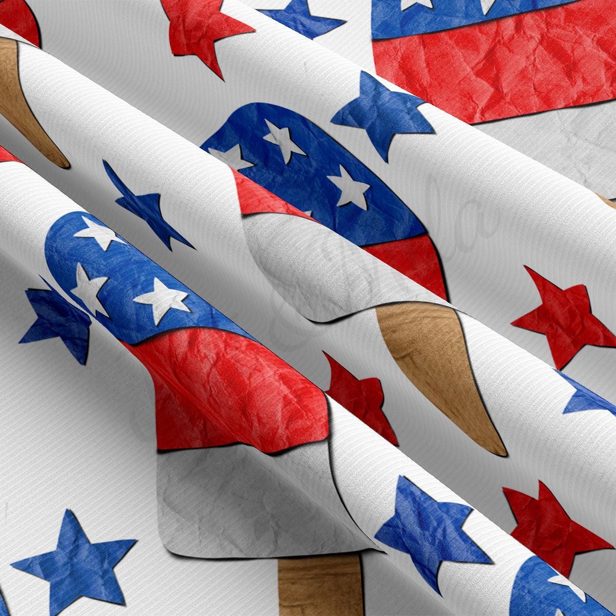 a bunch of red, white, and blue stars on a white background