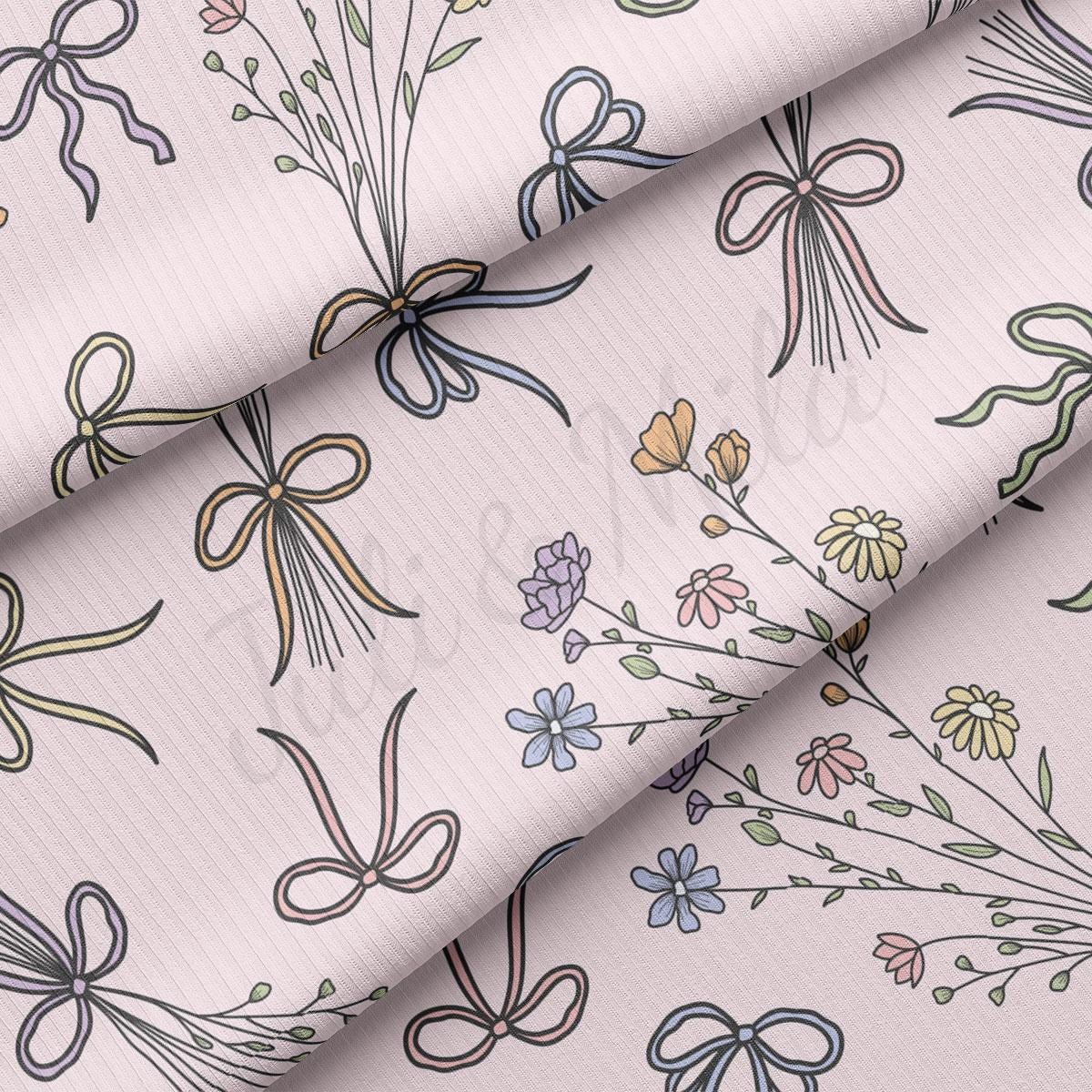 a close up of a flower pattern on a pink background