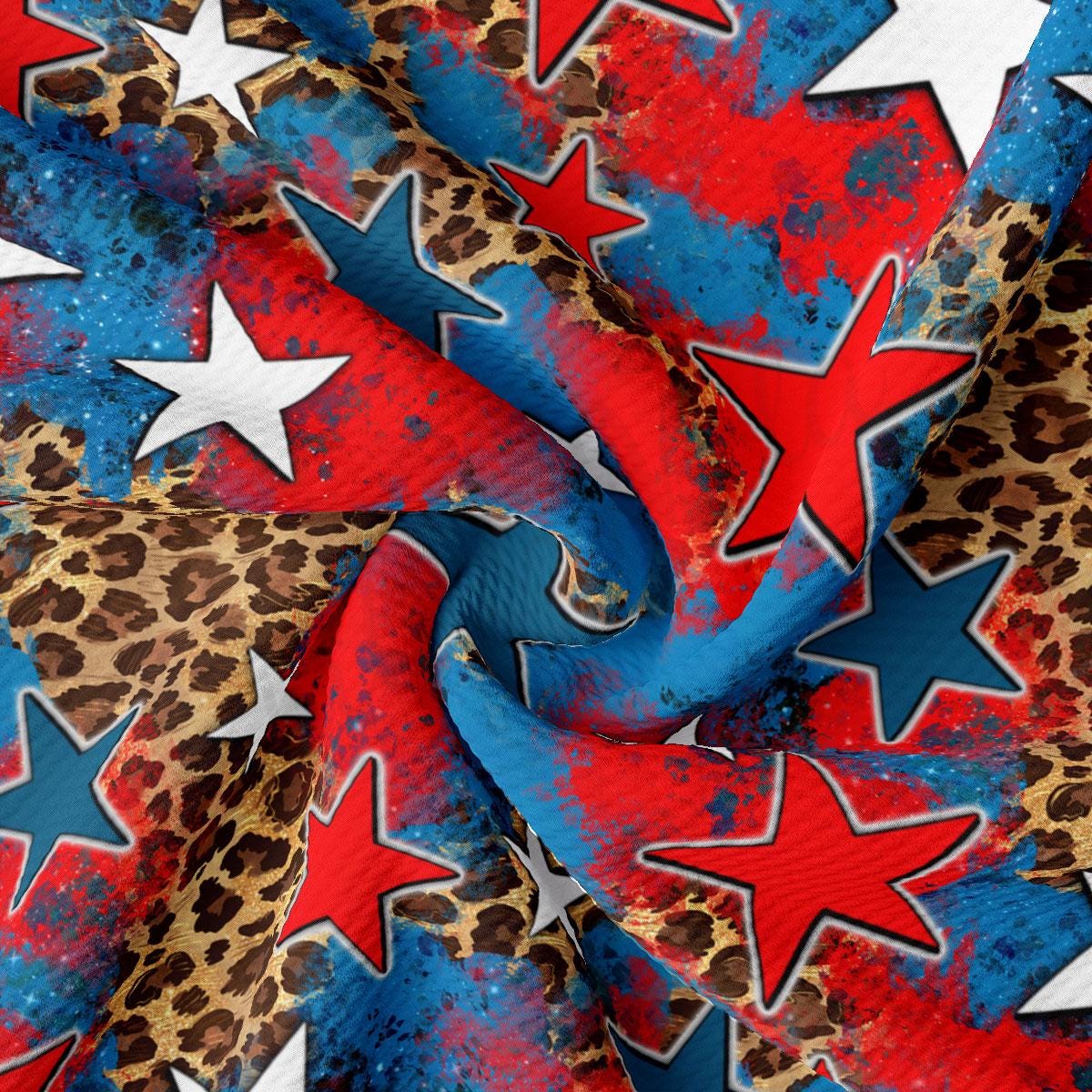 a red, white, and blue tie with stars on it