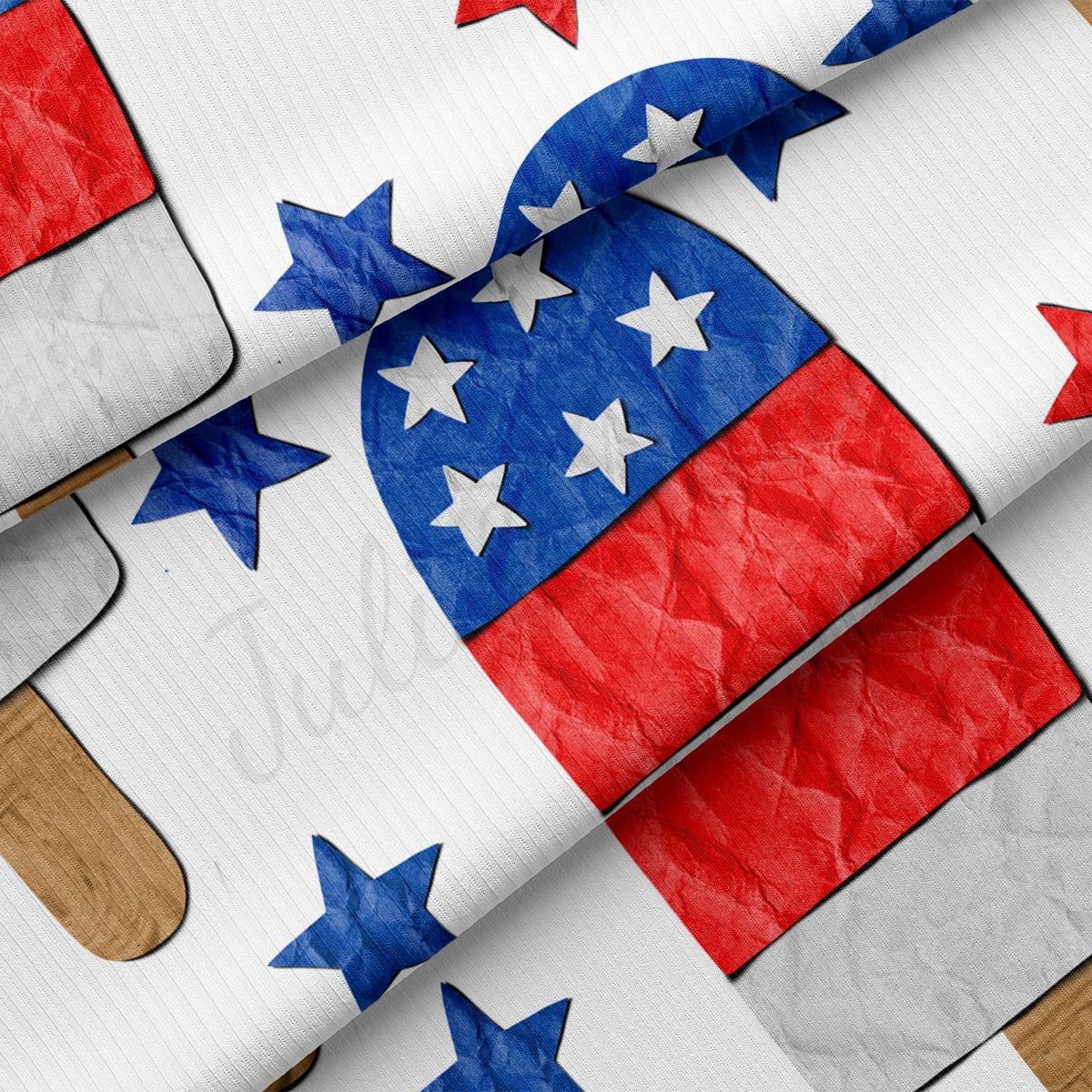 a close up of a patriotic pattern on a piece of paper
