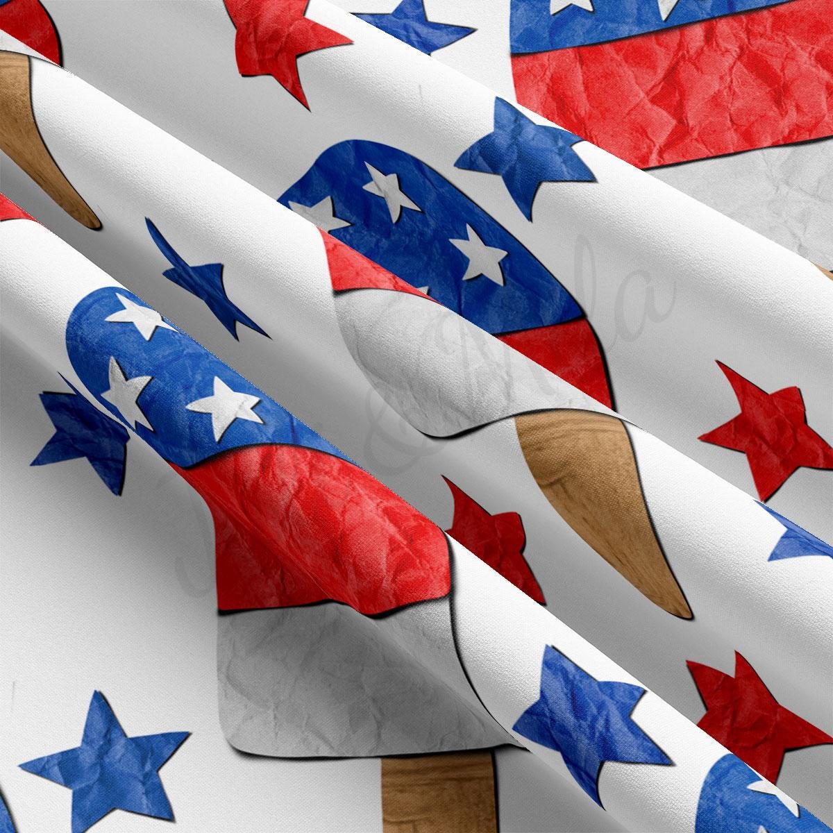 a pattern of stars and stripes on a white background