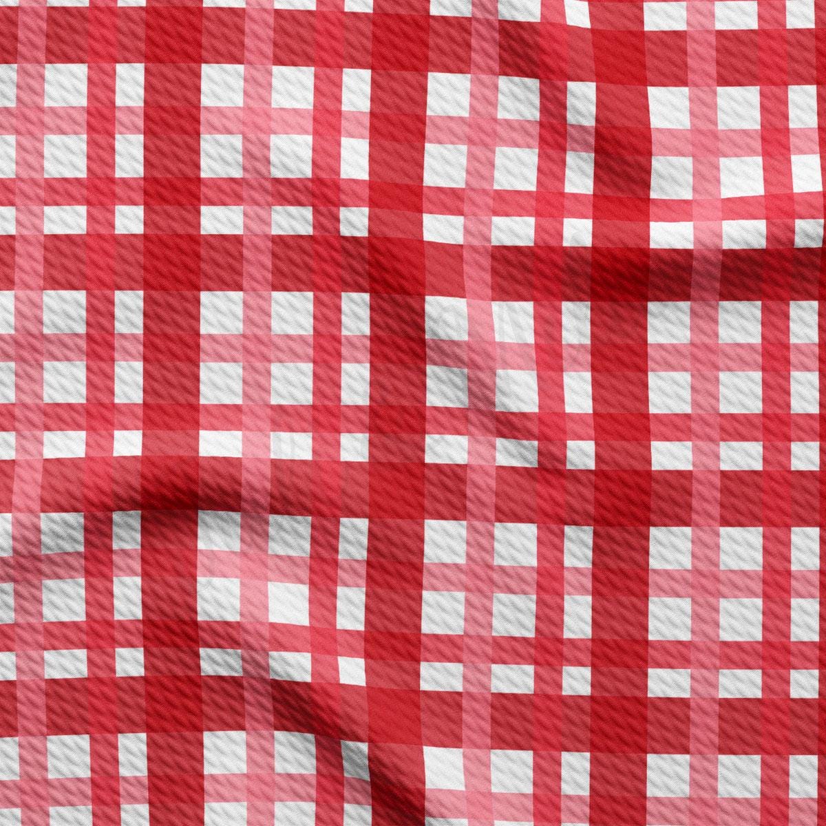 a red and white checkered fabric texture