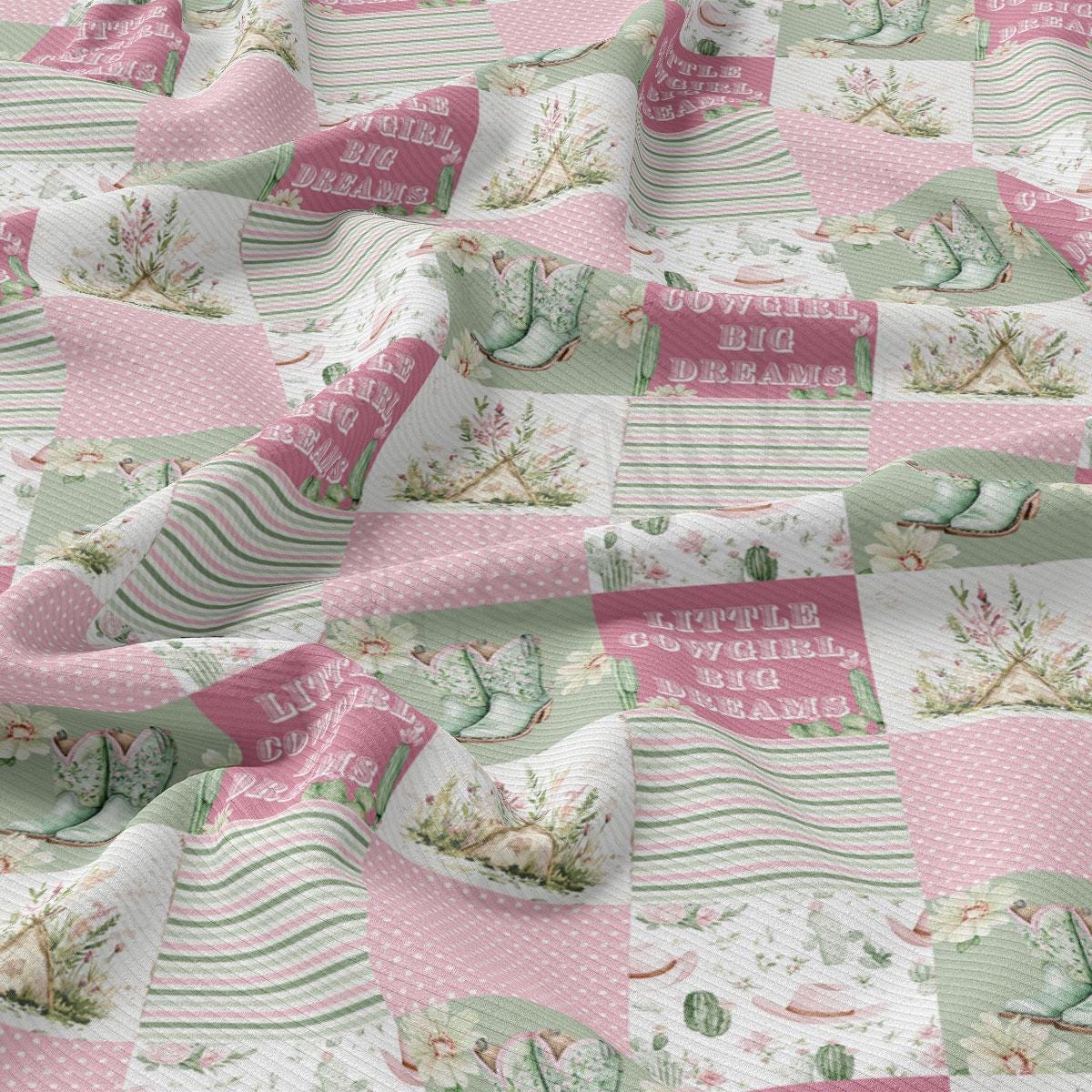 The image is a collage of various images, including a pattern of pink and green floral designs, a pattern of cacti and other desert-themed elements, and a pattern of pink and green polka dots. The collage is spread across the entire image, creating a visually interesting and diverse composition.