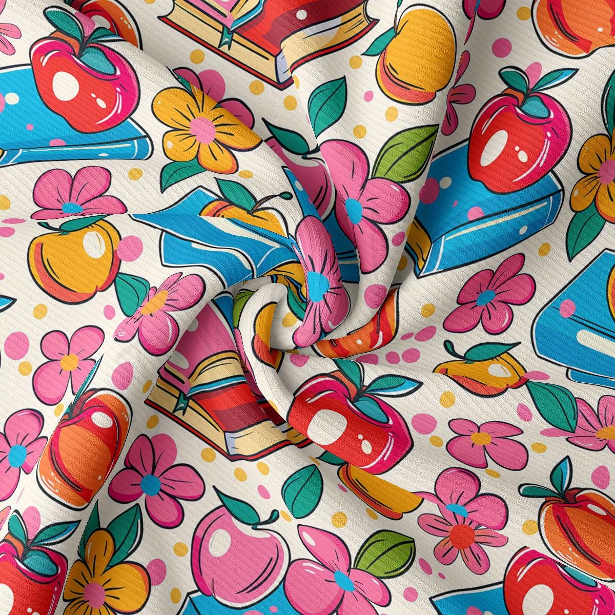 a close up of a colorful pattern on a white background