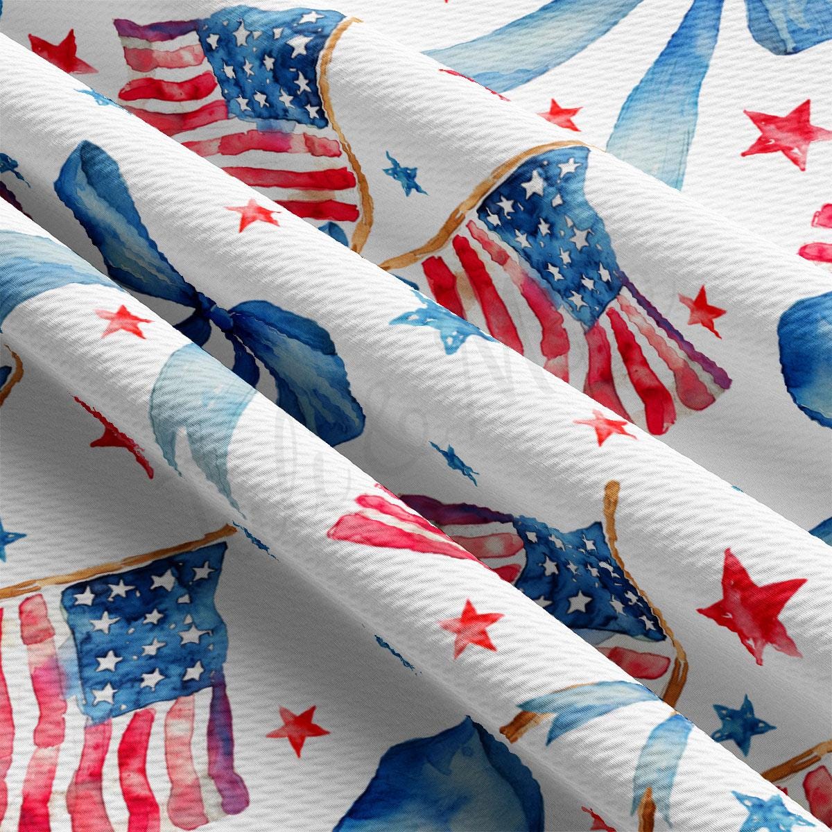 an american flag pattern on a white background