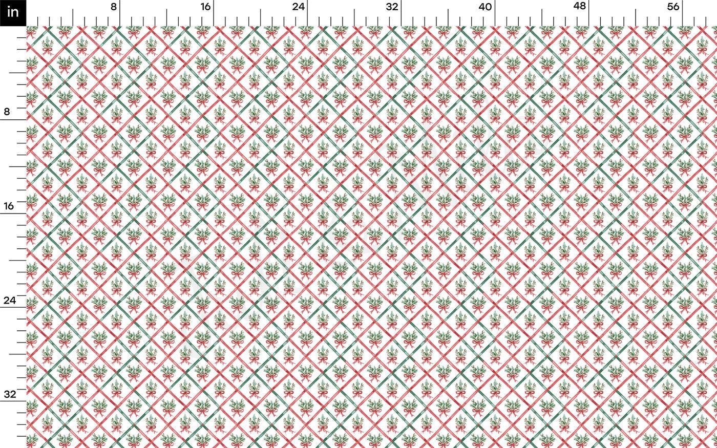 The image is a repeating pattern of a diamond-shaped design with a mix of red and green colors, creating a visually appealing and symmetrical pattern.