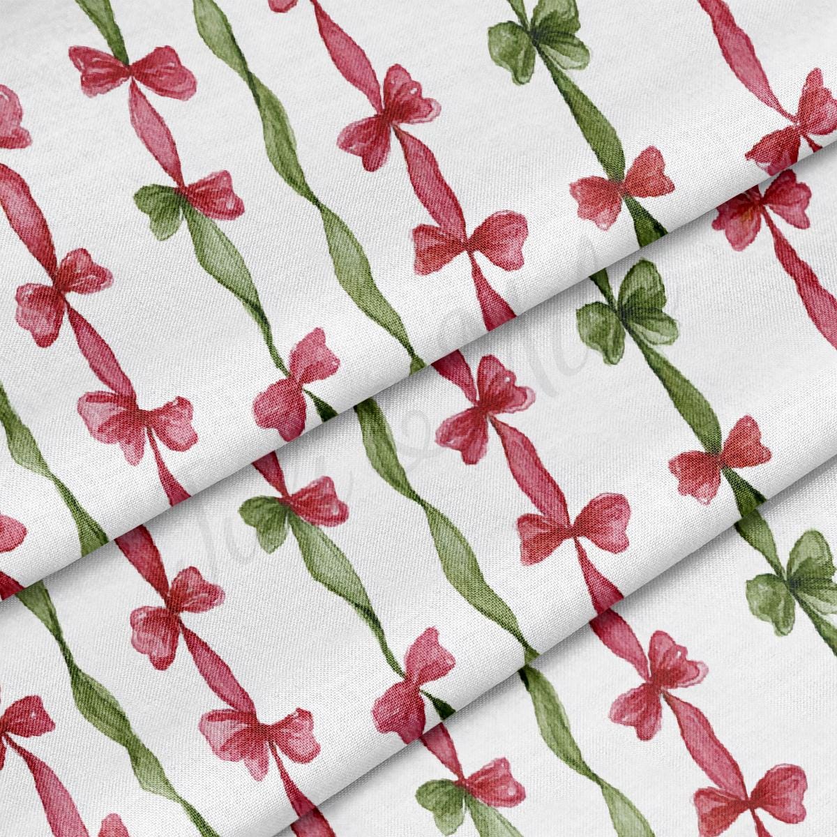 Christmas 100% Cotton Fabric By the Yard Printed in USA Cotton Sateen CTN3383