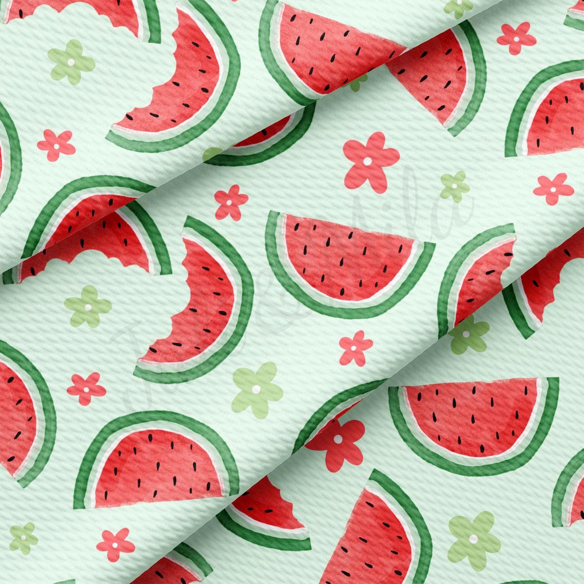 a watermelon pattern on a white background