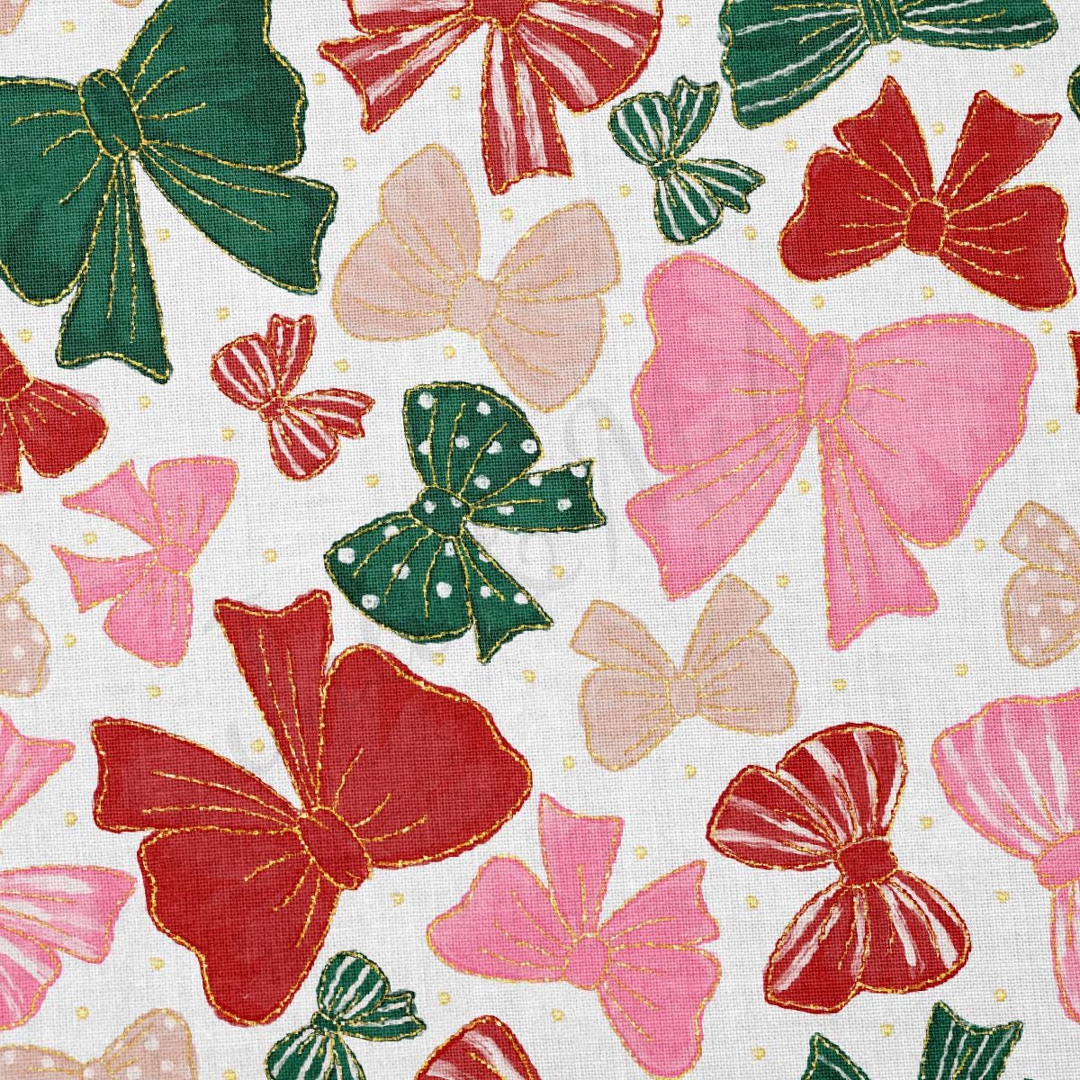 Christmas 100% Cotton Fabric By the Yard Printed in USA Cotton Sateen CTN3356