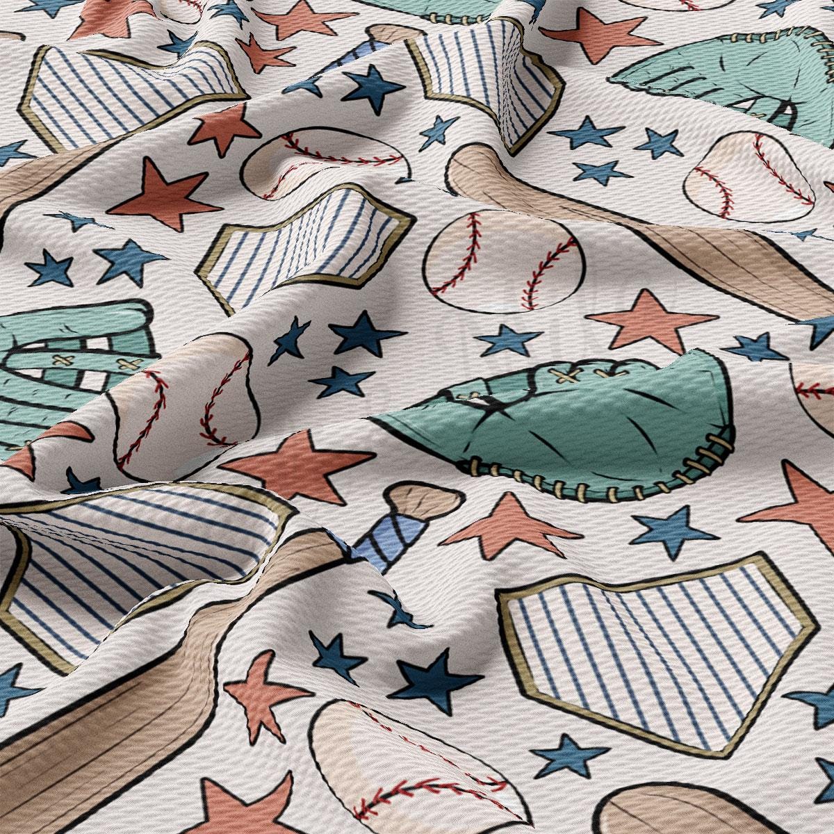 a close up of a baseball pattern on a white background