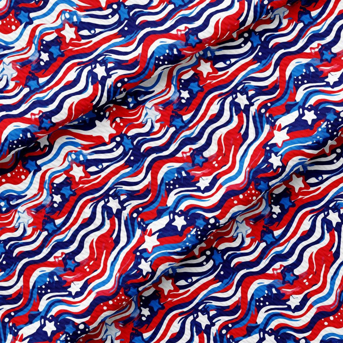 a red, white, and blue tie with stars on it