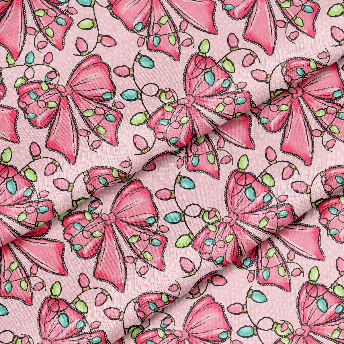 Christmas 100% Cotton Fabric By the Yard Printed in USA Cotton Sateen CTN3345