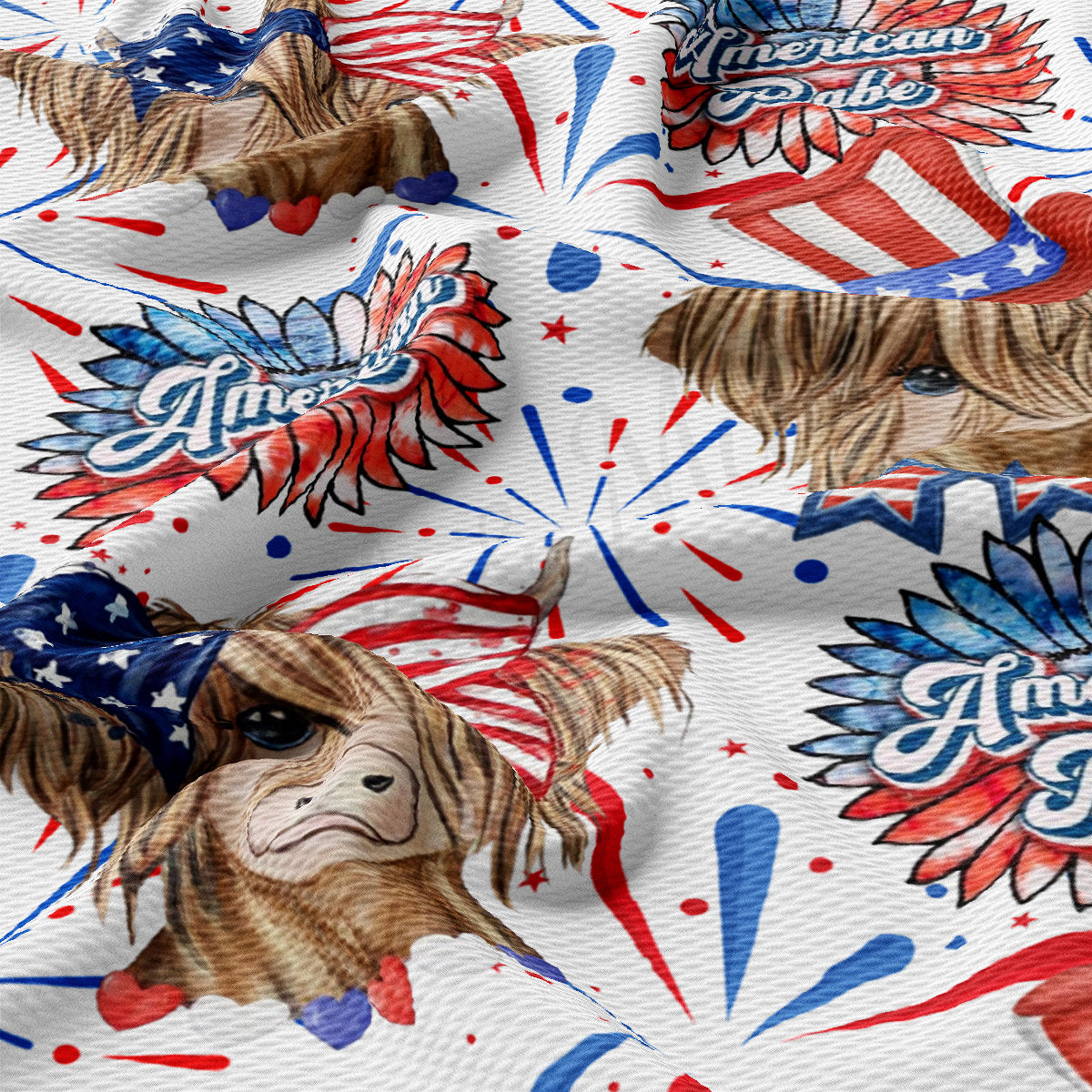 4th of July Patriotic Bullet Fabric AA2735