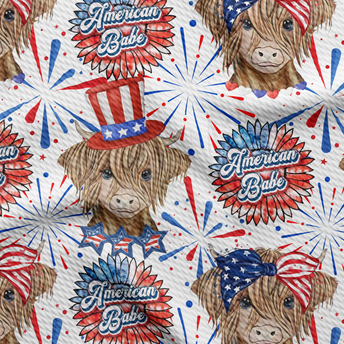 4th of July Patriotic Bullet Fabric AA2735