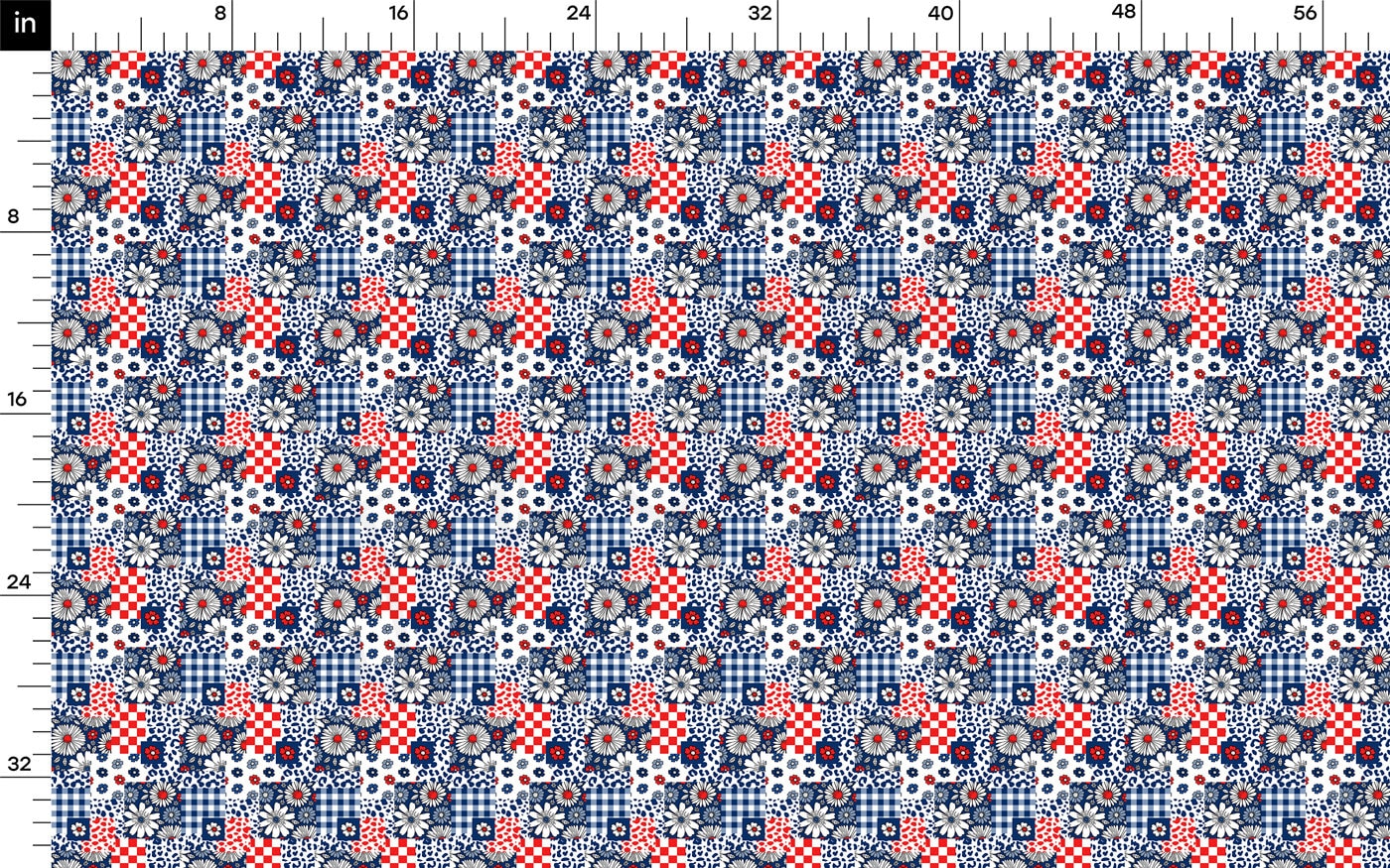 4th of July Patriotic Bullet Fabric AA2736