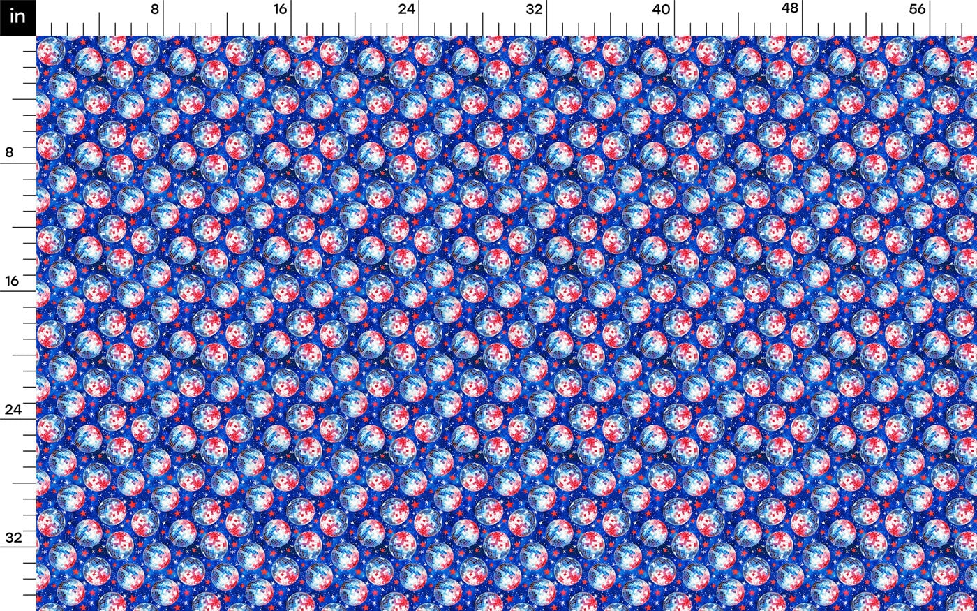 4th of July Patriotic Bullet Fabric AA2744