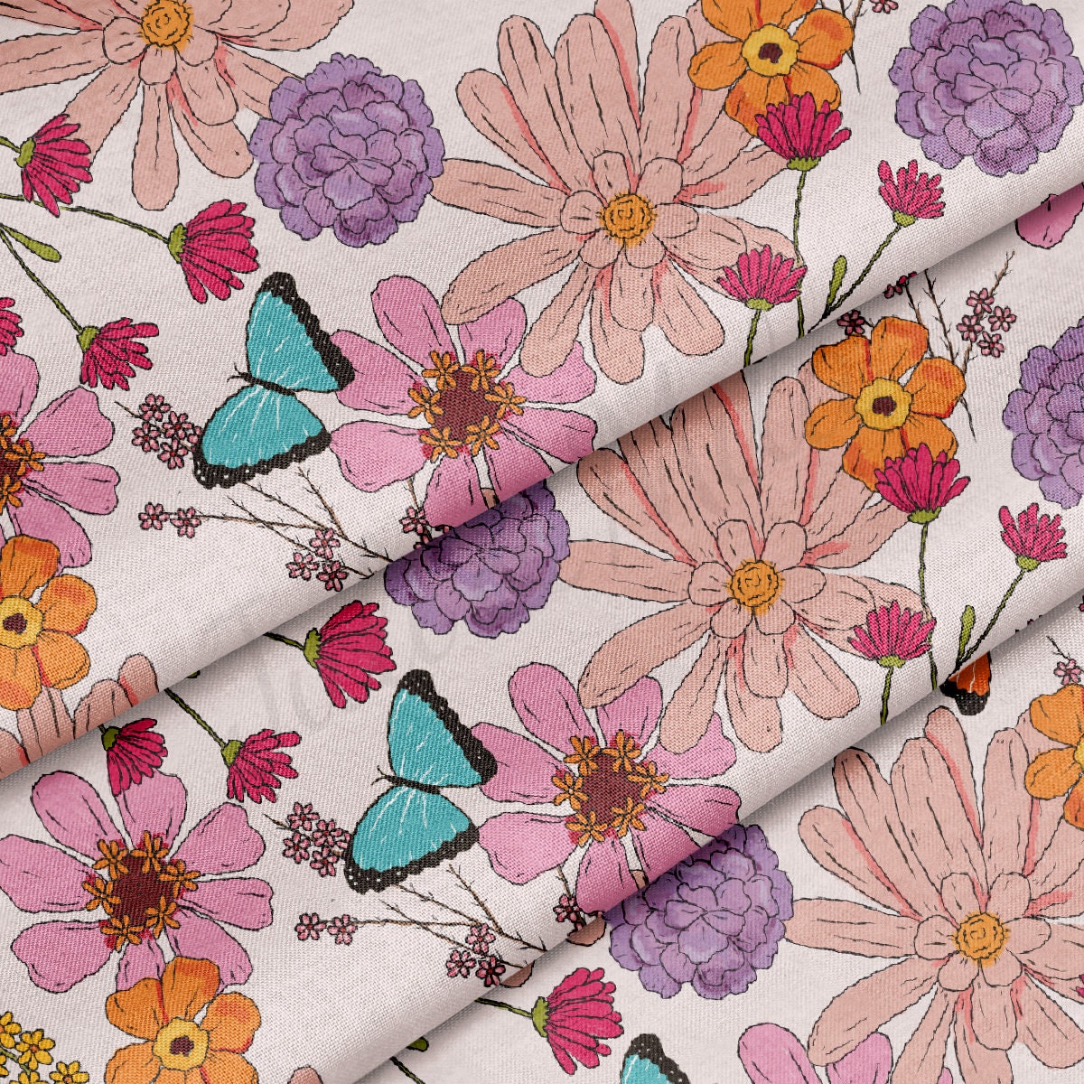 100% Cotton Fabric CTN2715 Floral