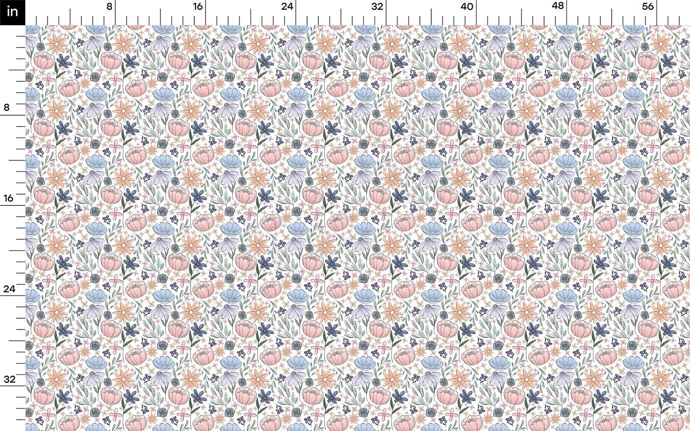 100% Cotton Fabric CTN2726 Floral