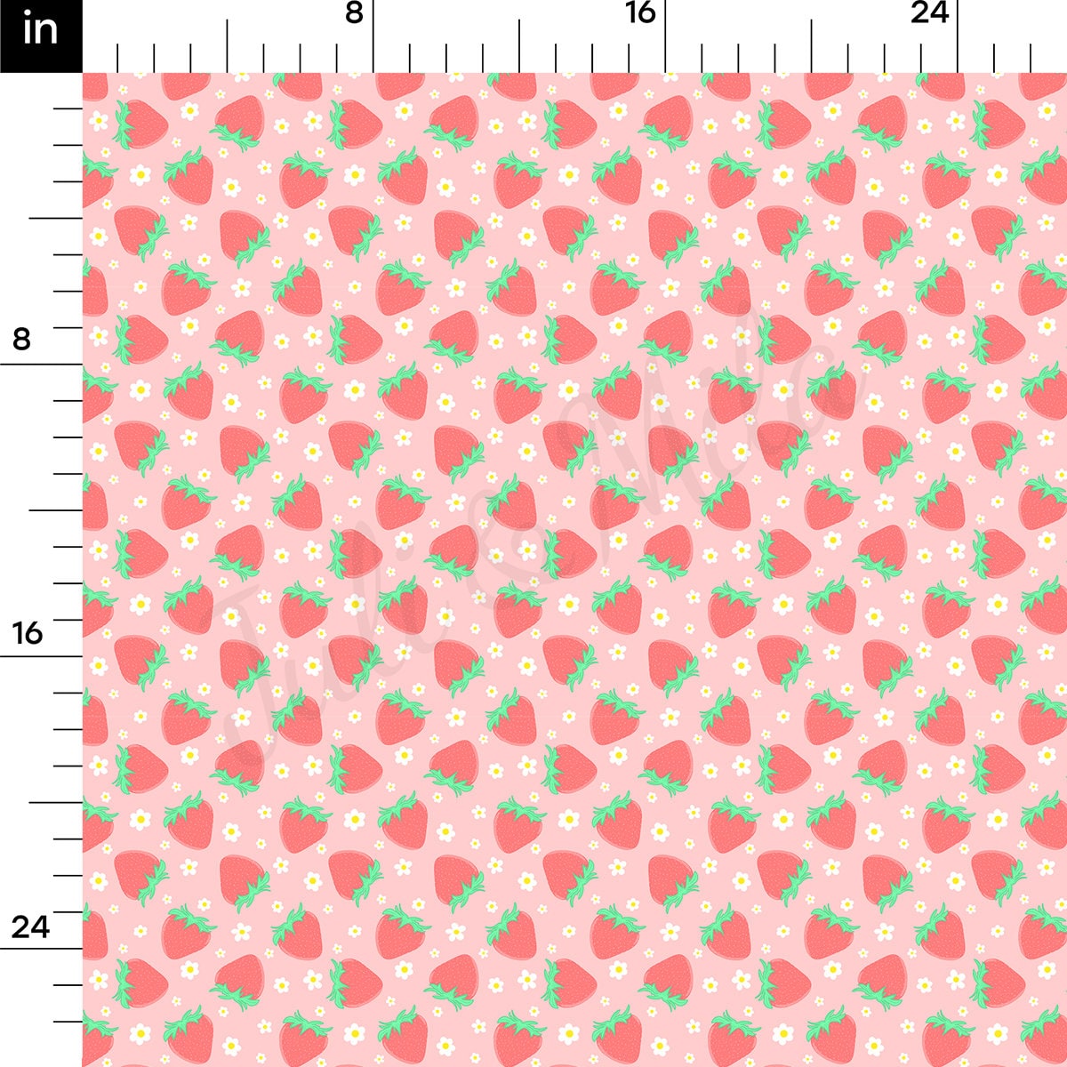 100% Cotton Fabric CTN2727 Strawberry