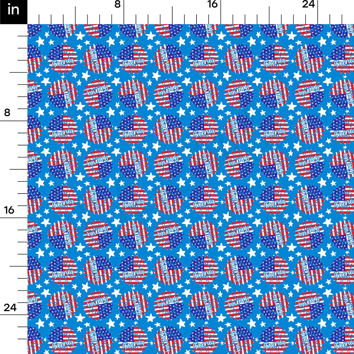 100% Cotton Fabric CTN2733 4th of July Patriotic